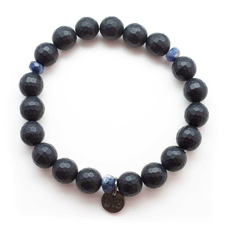 Boys Black Onyx with Sodalite Accents