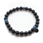 Black Onyx with Blue Kyanite Accents