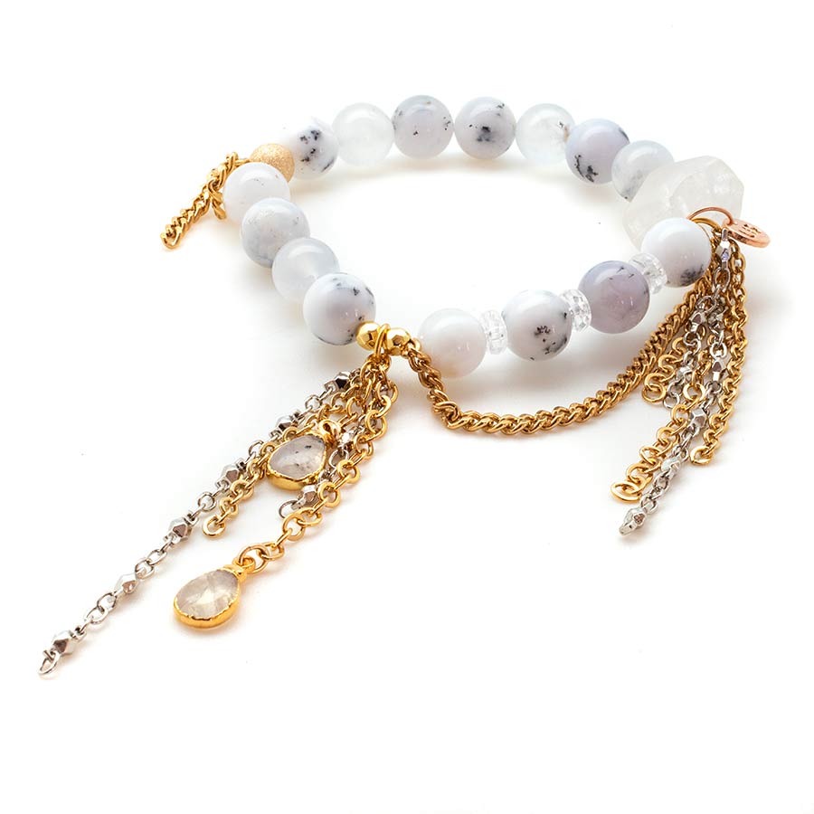 White Opals with a Moonstone Waterfall