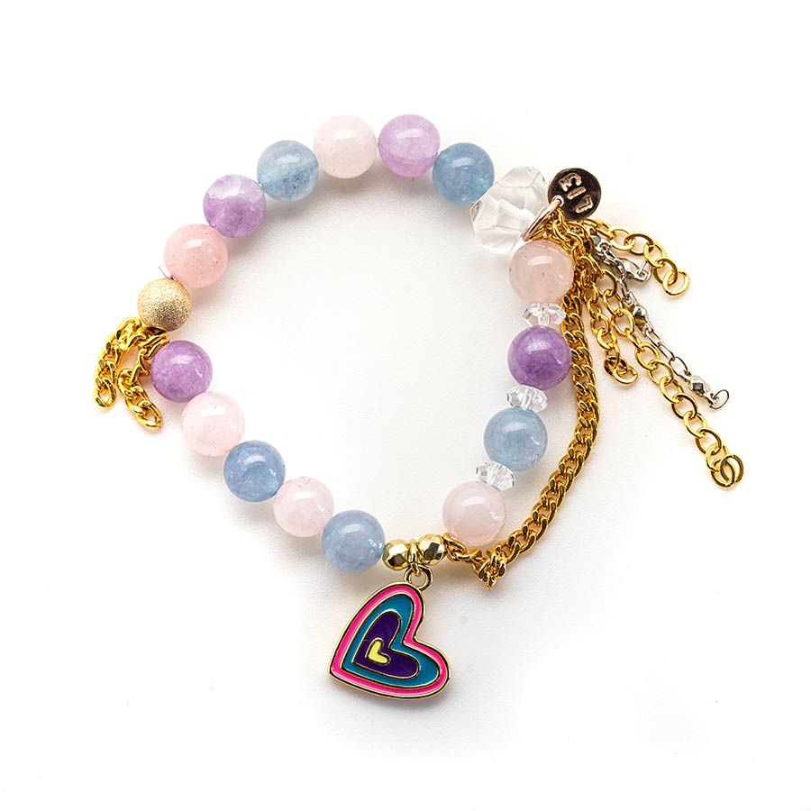 Girls – Multi-Colored Crystals with a Rainbow Heart