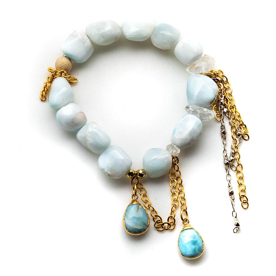 Larimar with a Larimar Waterfall