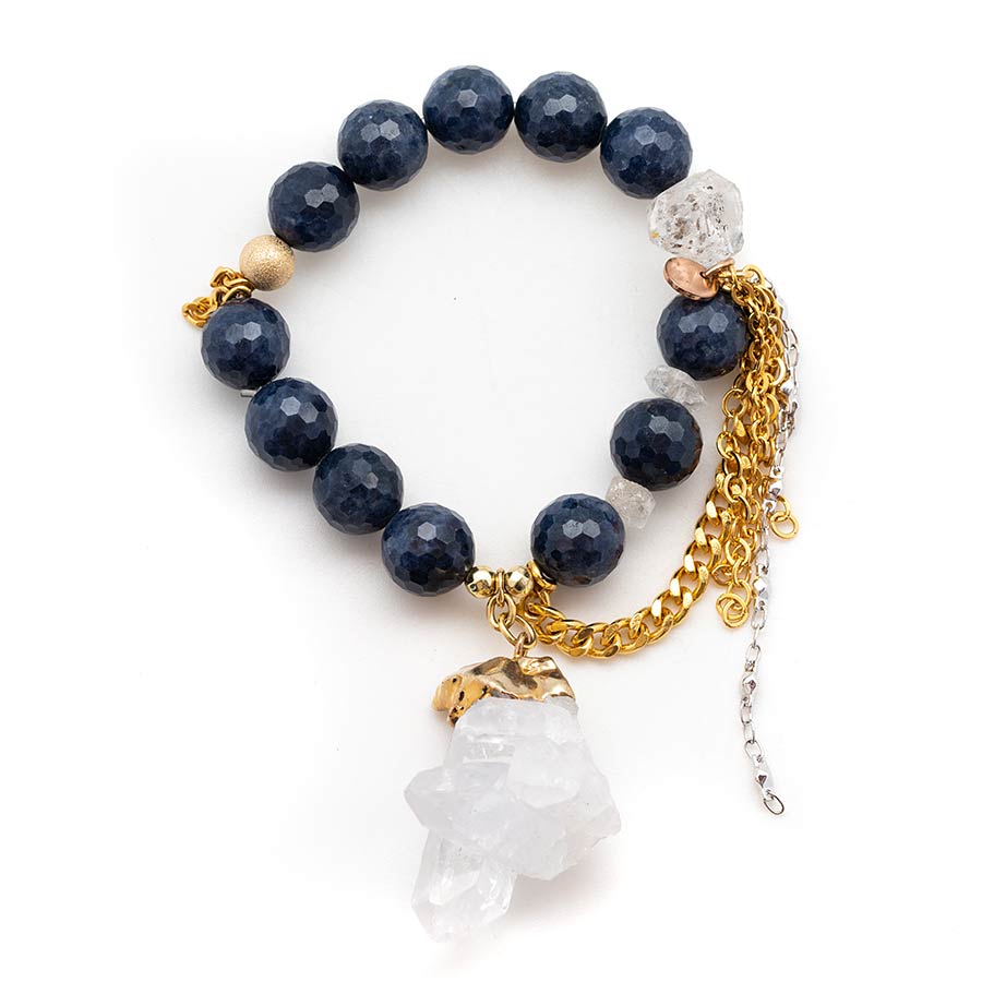 Flash Sale Item No. 18 – Faceted Sapphires with an Angel Quartz
