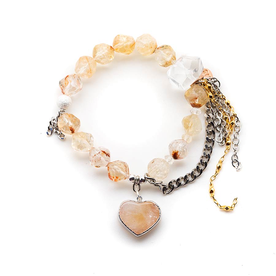 Citrine with a Citrine Heart