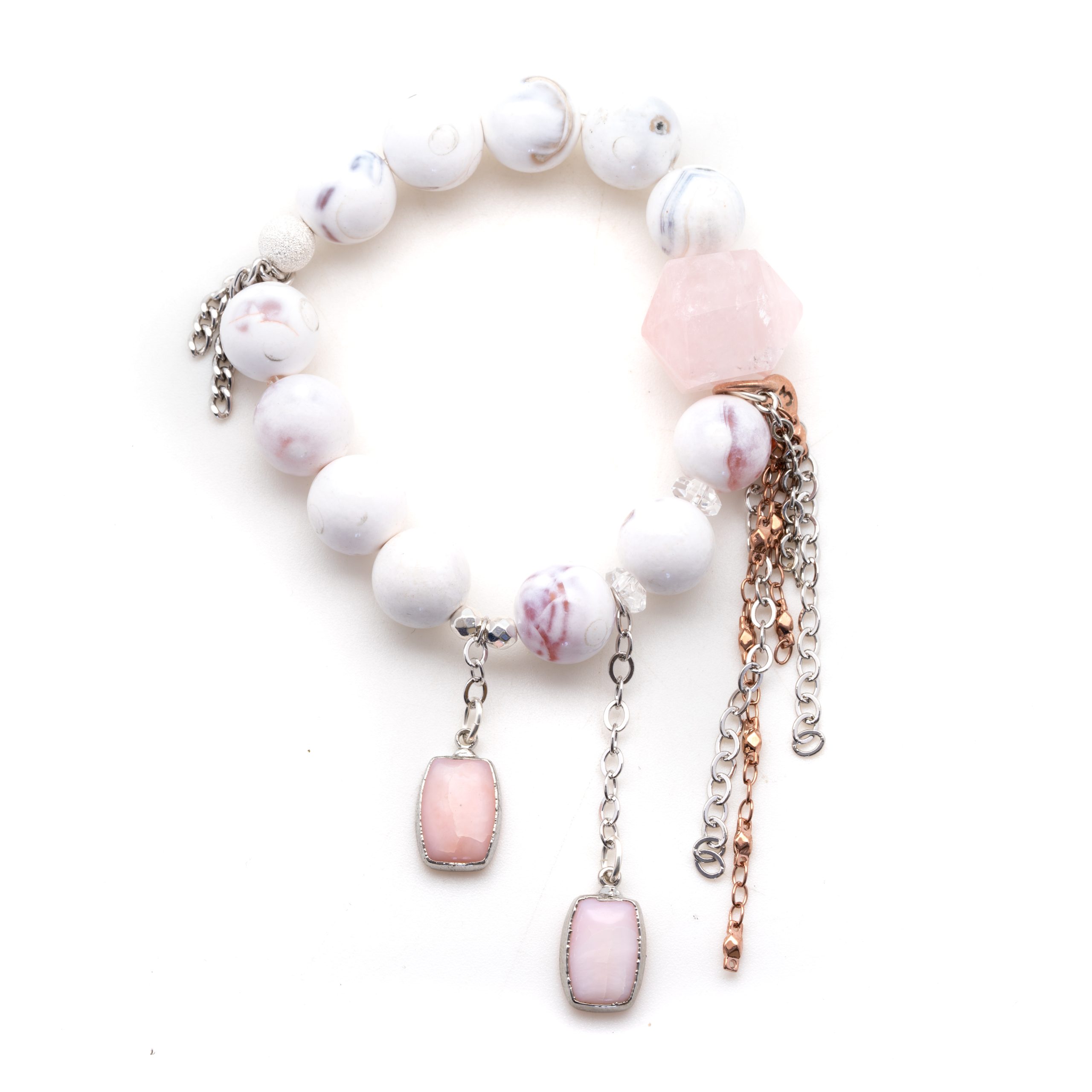 Porcelain Jasper with a Pink Calcite Waterfall