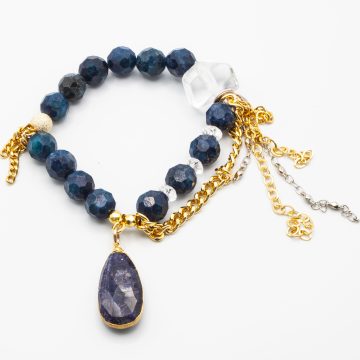 Apatite with a Blue Opal