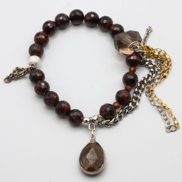 Tiger's Eye with a Jasper Pendant