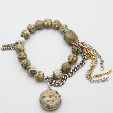 Ocean Jasper with an Ocean Jasper Pendant