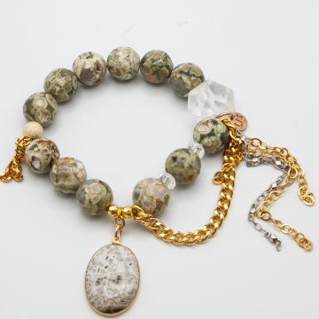 Ocean Jasper with an Agate Pendant