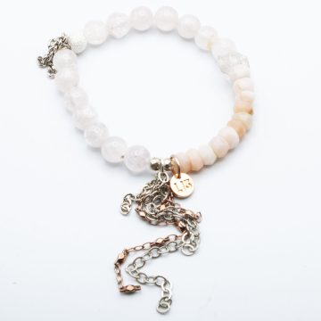 Rose Quartz & Pink Opal Stacker