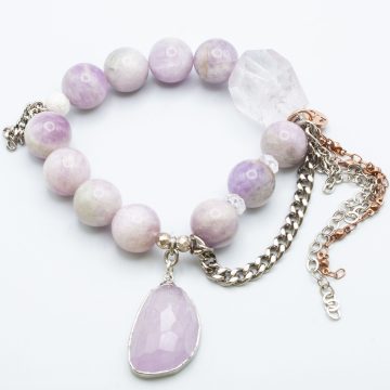 Kunzite with a Kunzite Pendant