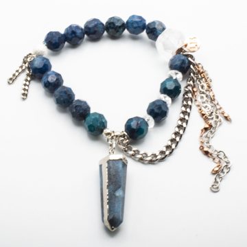 Apatite with a Trolleite Pendant