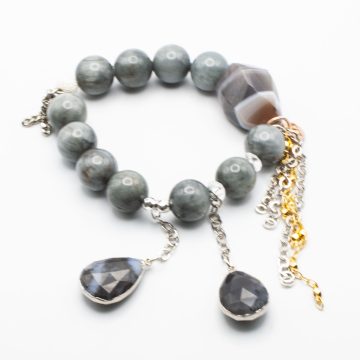 Eagle Eye with an Opal Waterfall