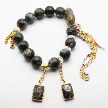 Seraphinite with a Seraphinite Waterfall