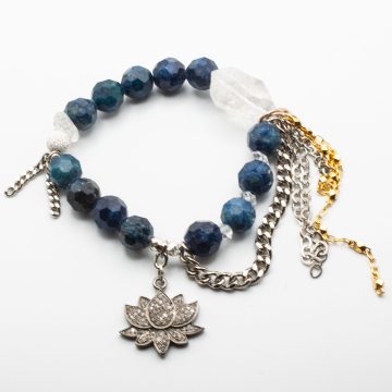 Apatite with a Diamond Lotus Flower