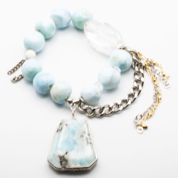 Larimar with a Larimar Pendant