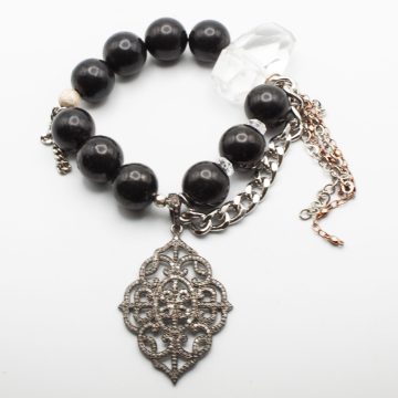 Shungite with a Diamond Crest