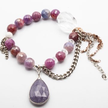 Ruby with a Purple Sapphire Pendant