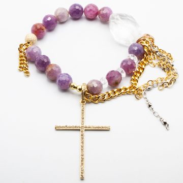 Ruby with a Diamond Cross