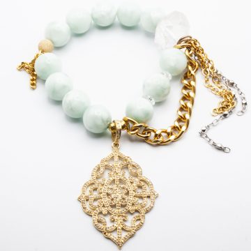 Angelite with a Diamond Crest