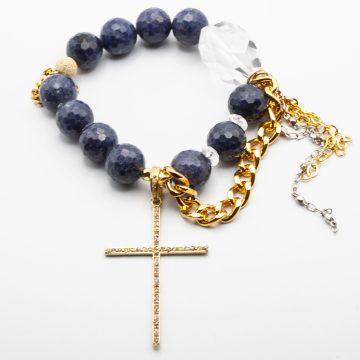 Sapphires with a Diamond Cross
