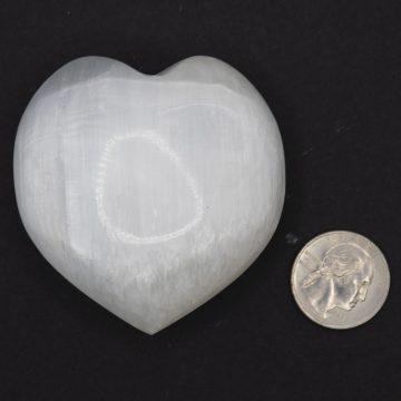 Selenite Palm Stone