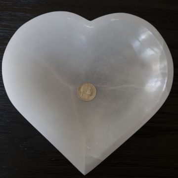 Heart Shaped Selenite Bowl