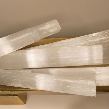 Raw Selenite Logs (12")