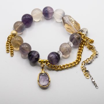 Rainbow Fluorite with a Rainbow Fluorite Pendant