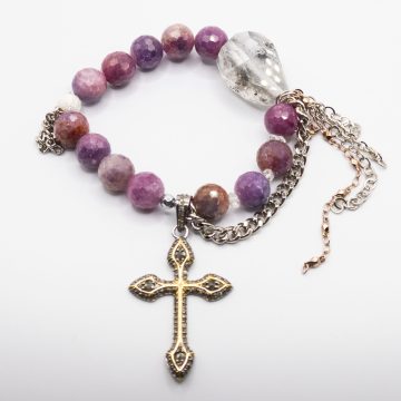 Ruby with a Diamond Cross