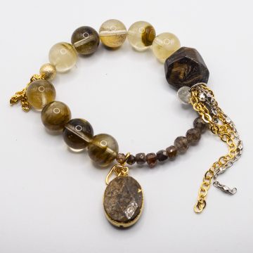 Fire Agate with a Jasper Pendant
